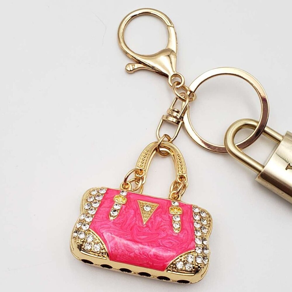 Authentic Louis Vuitton Gold Lock 🔒 Keychain Bag Unbranded Charm LV - Picture 4 of 7